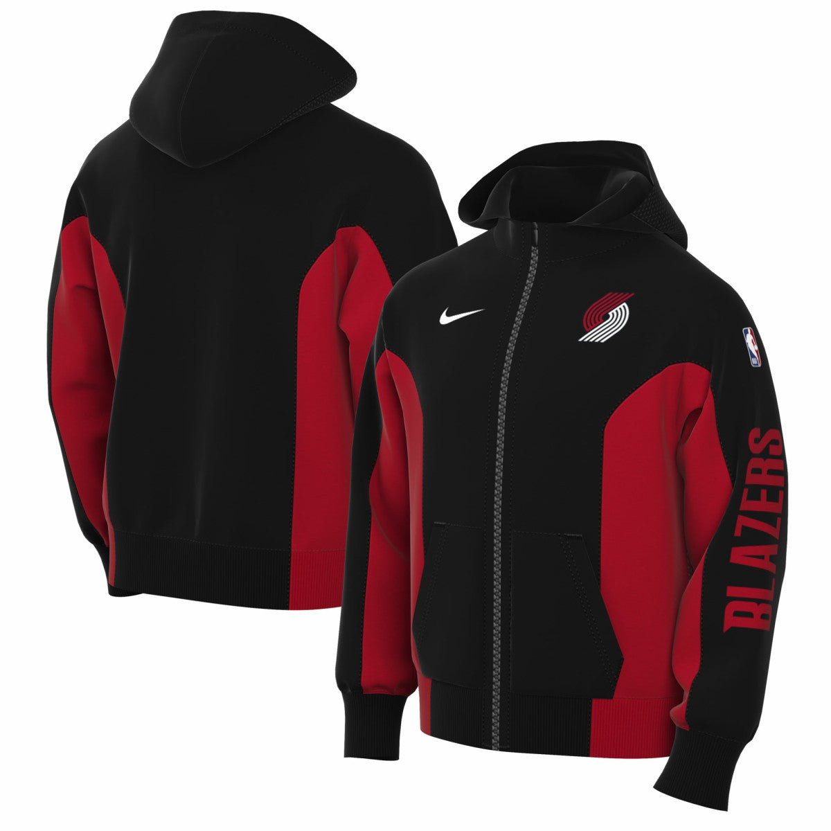 Portland Trail Blazers 2023/24 Authentic Showtime Full-Zip Hoodie Black | Nike