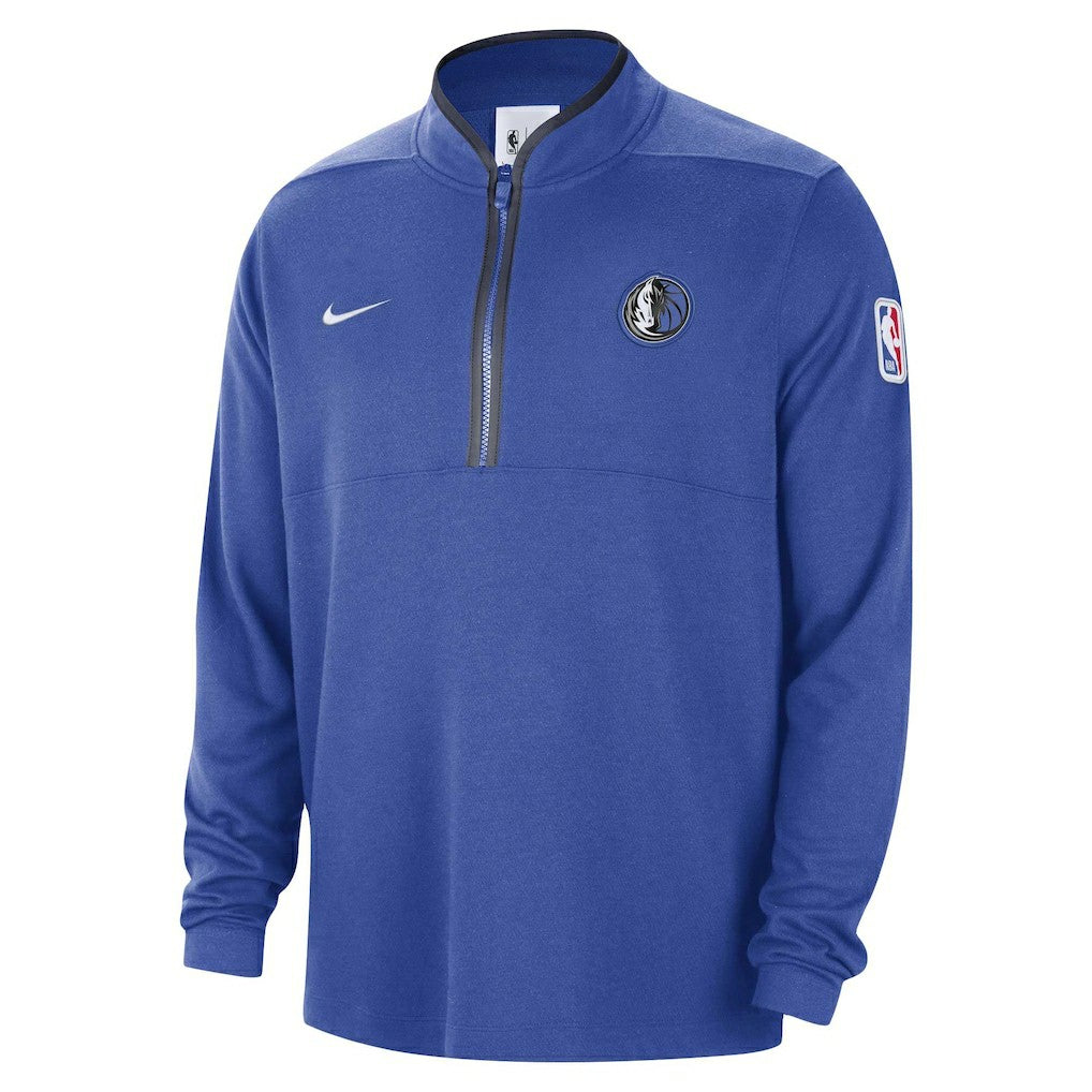 Dallas Mavericks Authentic Performance Half-Zip Jacket for sale Blue | Nike discount