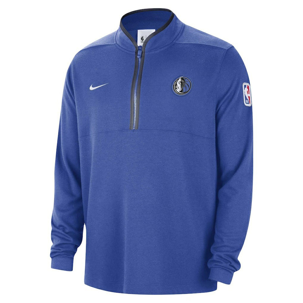Dallas Mavericks Authentic Performance Half-Zip Jacket for sale Blue | Nike discount