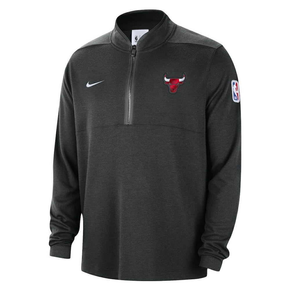 Chicago Bulls Authentic Performance Half-Zip Jacket Black | Nike for sale