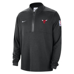 Chicago Bulls Authentic Performance Half-Zip Jacket Black | Nike for sale