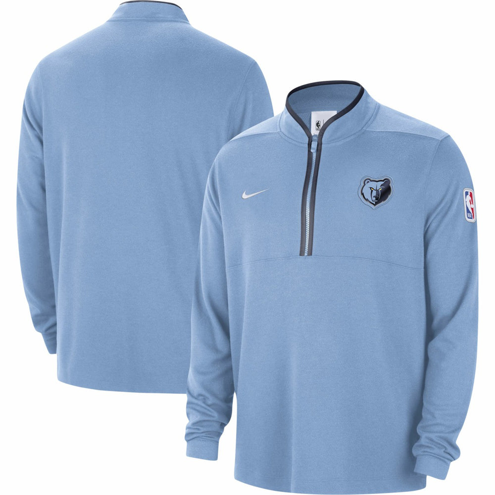 Memphis Grizzlies Authentic Performance Half-Zip Jacket Light Blue | Nike online