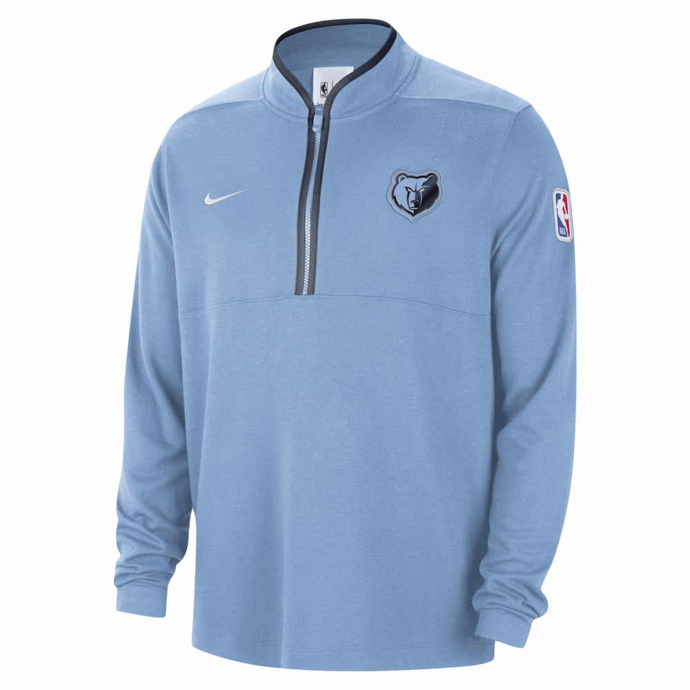 Memphis Grizzlies Authentic Performance Half-Zip Jacket Light Blue | Nike online
