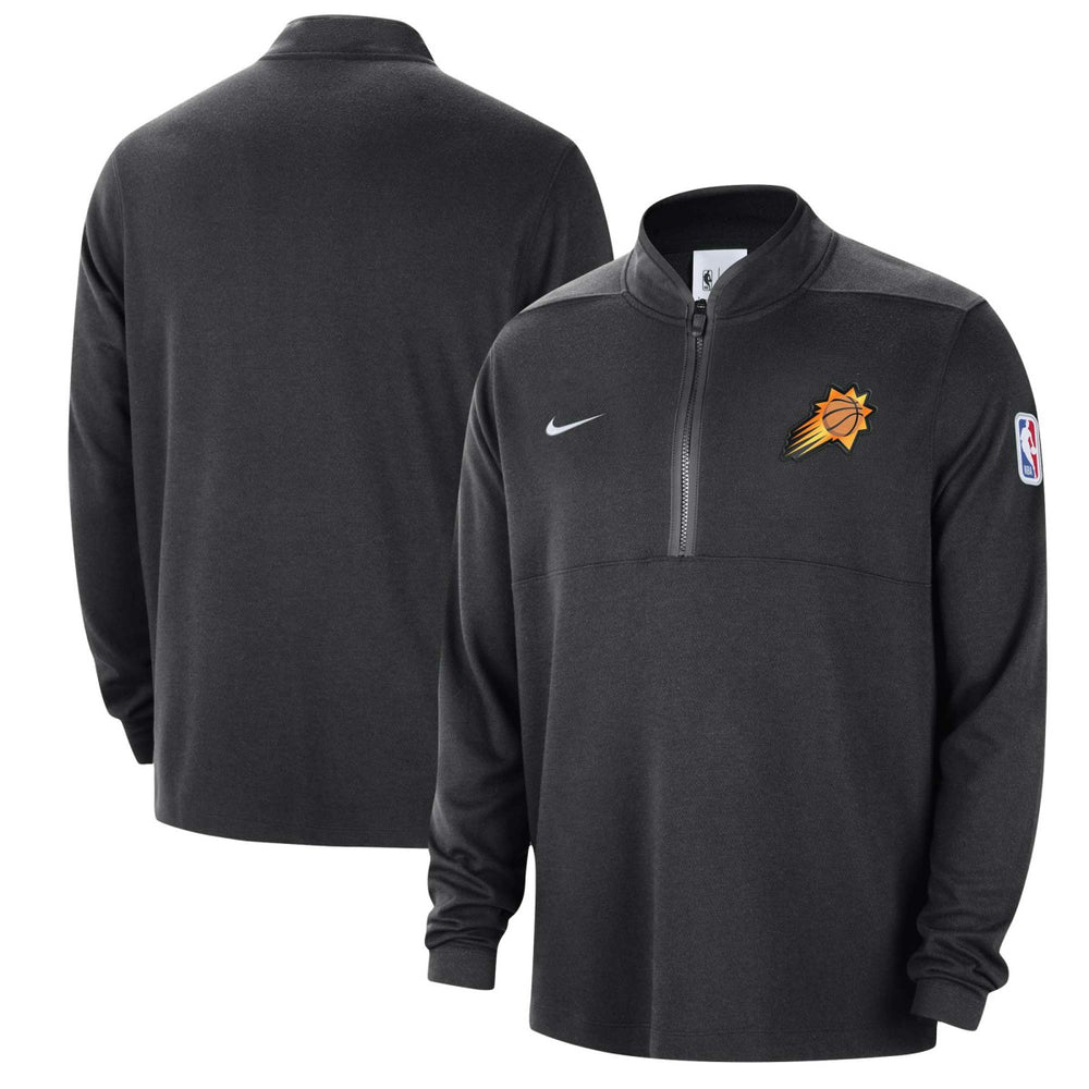 Phoenix Suns Authentic Performance Half-Zip Jacket Black | Nike discount