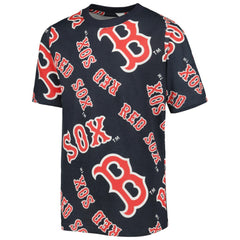 Boston Red Sox Stitches Youth Allover Team T-Shirt - Navy - MLB Discount
