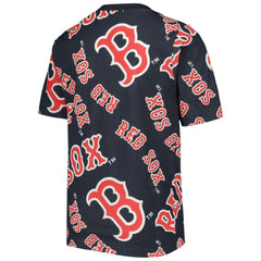 Boston Red Sox Stitches Youth Allover Team T-Shirt - Navy - MLB Discount