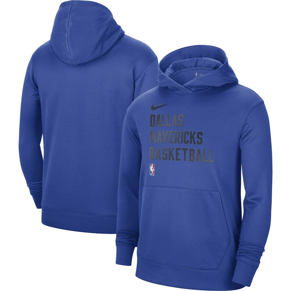 Dallas Mavericks Unisex 2023/24 Performance Spotlight On-Court Practice Pullover Hoodie Royal | Nike Lifestyle