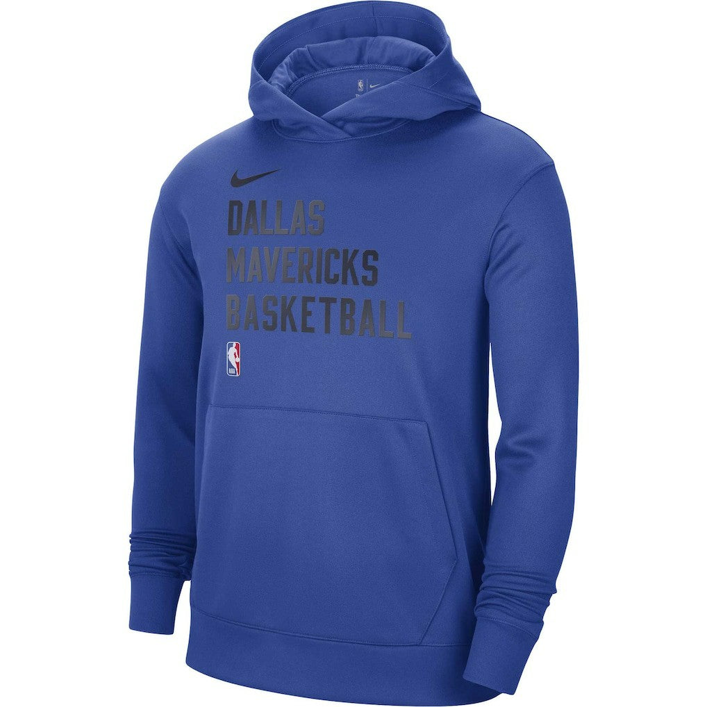 Dallas Mavericks Unisex 2023/24 Performance Spotlight On-Court Practice Pullover Hoodie Royal | Nike Lifestyle