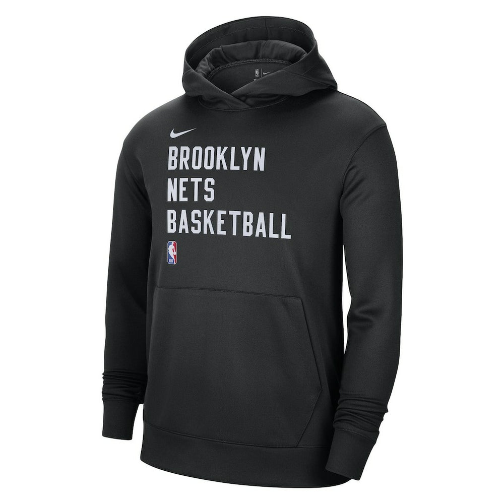 Brooklyn Nets Unisex 2023/24 Performance Spotlight On-Court Practice Pullover Hoodie Black | Nike Near Me