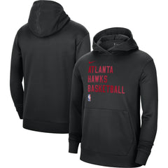 Atlanta Hawks Unisex 2023/24 Performance Spotlight On-Court Practice Pullover Hoodie Black | Nike Lifestyle