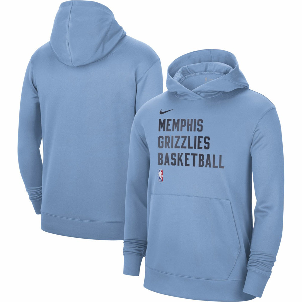 Memphis Grizzlies Unisex 2023/24 Performance Spotlight On-Court Practice Pullover Hoodie Light Blue | Nike Near Me