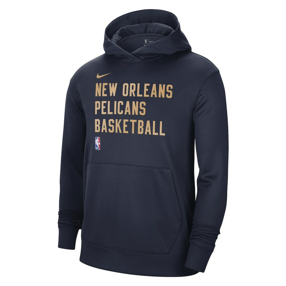New Orleans Pelicans Unisex 2023/24 Performance Spotlight On-Court Practice Pullover Hoodie Navy | Nike for sale