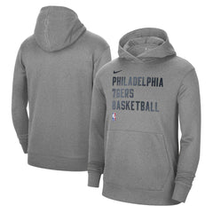 Philadelphia 76ers Unisex 2023/24 Performance Spotlight On-Court Practice Pullover Hoodie Heather Gray | Nike for sale