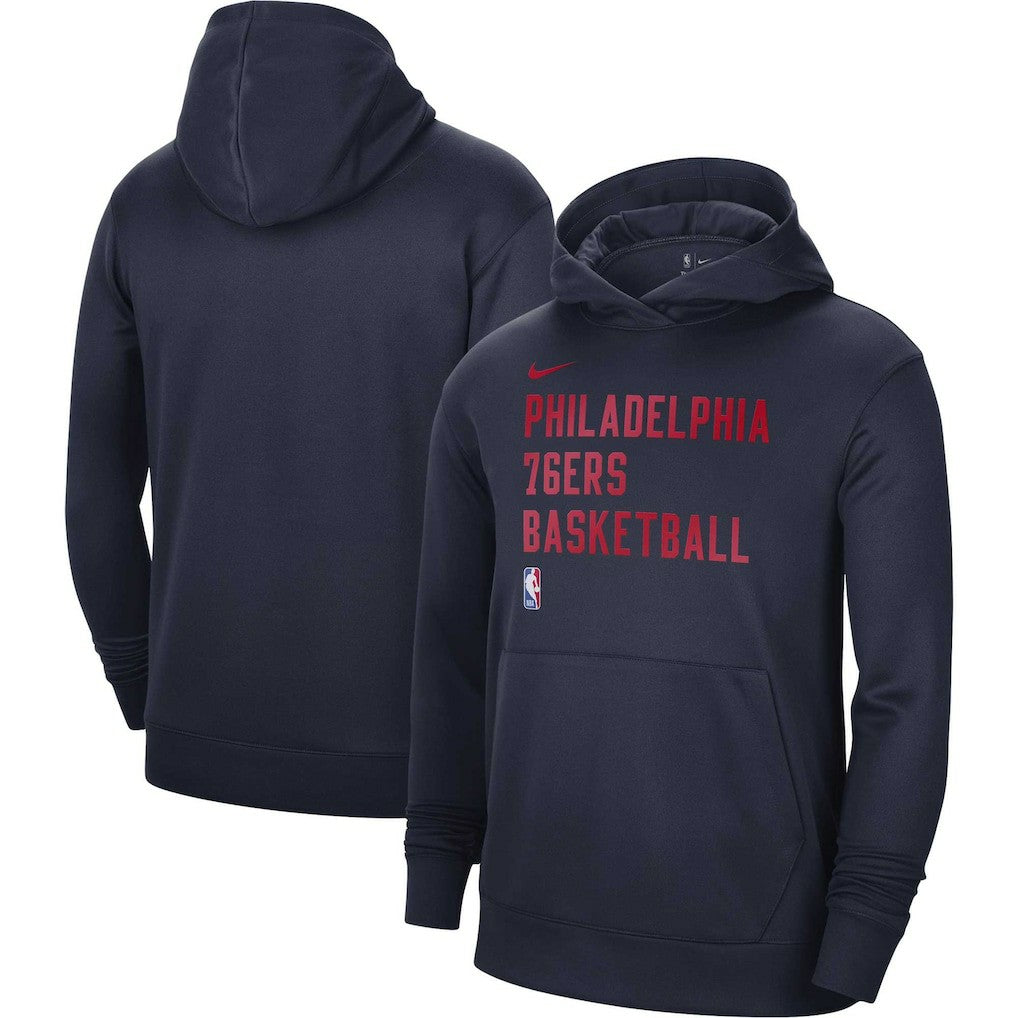 Philadelphia 76ers Unisex 2023/24 Performance Spotlight On-Court Practice Pullover Hoodie Navy | Nike outlet