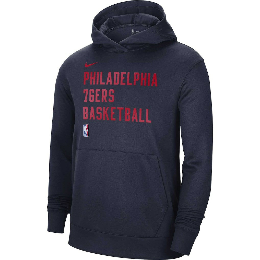 Philadelphia 76ers Unisex 2023/24 Performance Spotlight On-Court Practice Pullover Hoodie Navy | Nike outlet