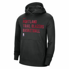 Portland Trail Blazers Unisex 2023/24 Performance Spotlight On-Court Practice Pullover Hoodie Black | Nike Lifestyle