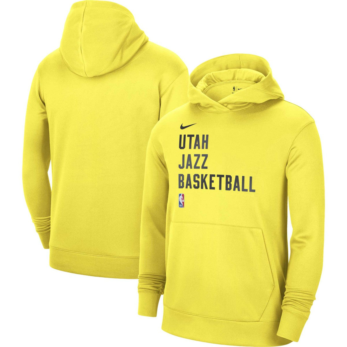 Utah Jazz Unisex 2023/24 Performance Spotlight On-Court Practice Pullover Hoodie Yellow | Nike outlet
