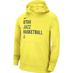 Utah Jazz Unisex 2023/24 Performance Spotlight On-Court Practice Pullover Hoodie Yellow | Nike outlet