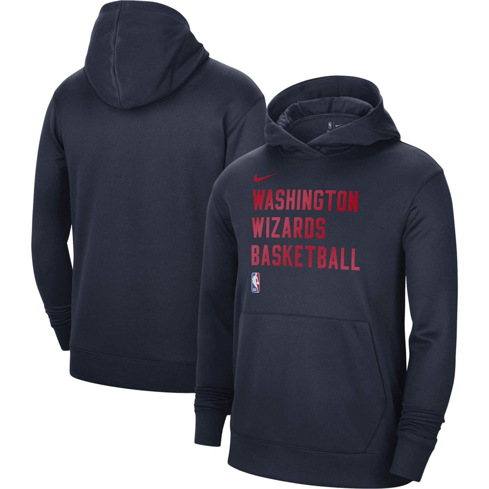 Washington Wizards Unisex 2023/24 Performance Spotlight On-Court Practice Pullover Hoodie Navy | Nike Near Me