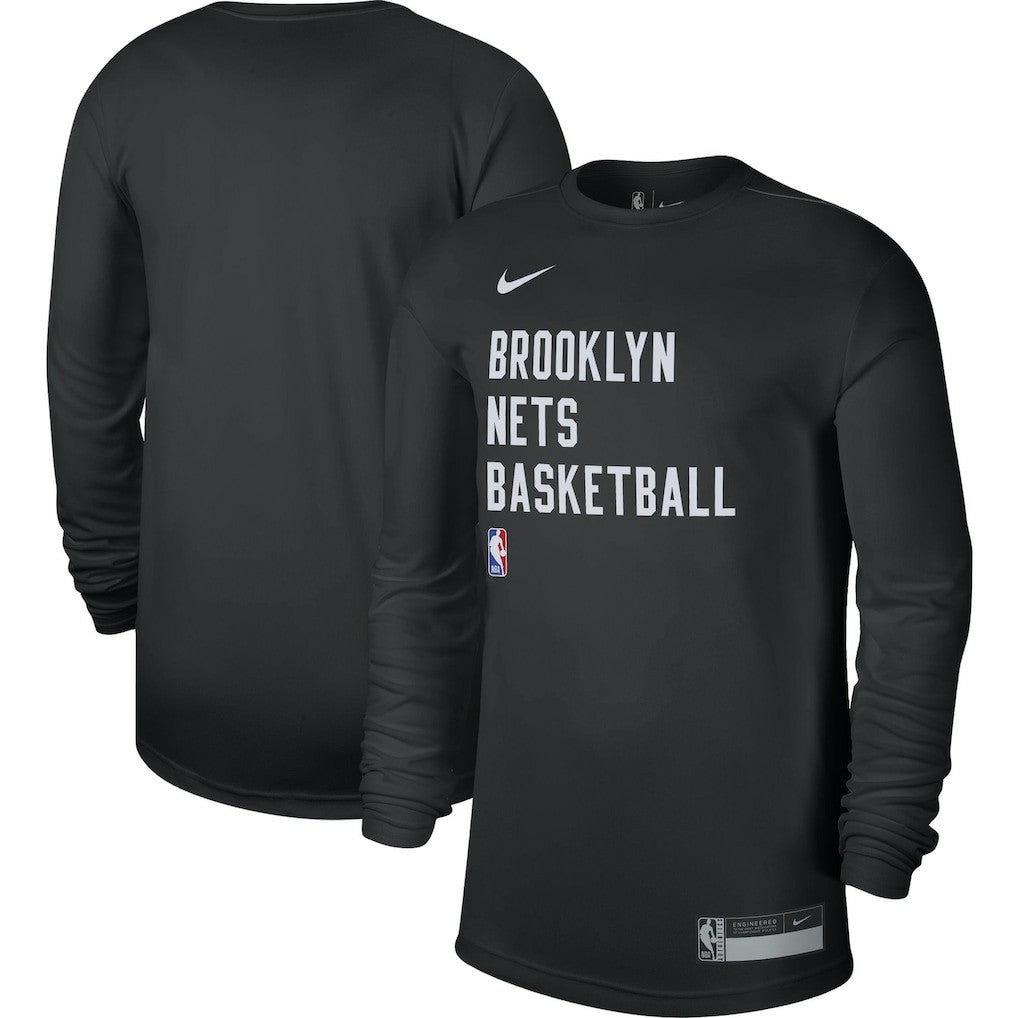 Brooklyn Nets Unisex 2023/24 Legend On-Court Practice Long Sleeve T-Shirt Black | Nike Near Me