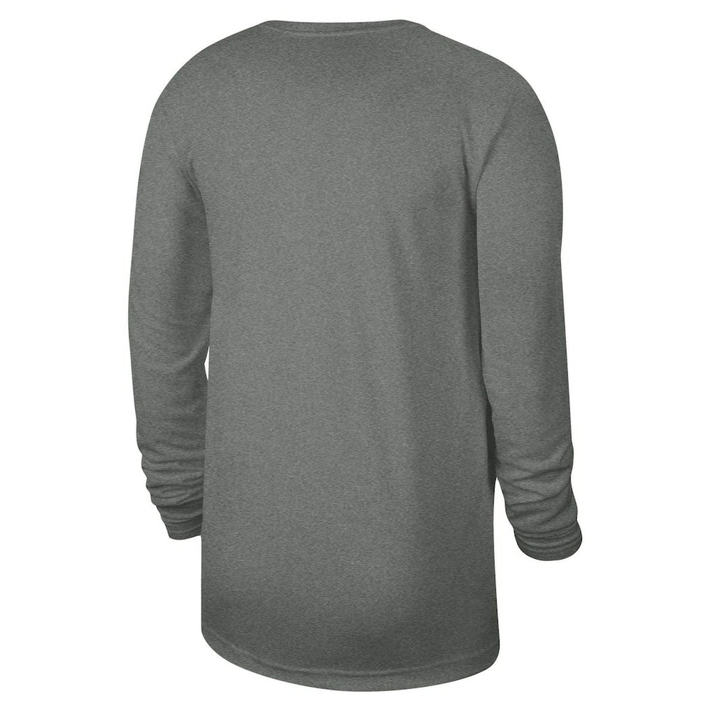 Brooklyn Nets Unisex 2023/24 Legend On-Court Practice Long Sleeve T-Shirt Heather Gray | Nike Lifestyle