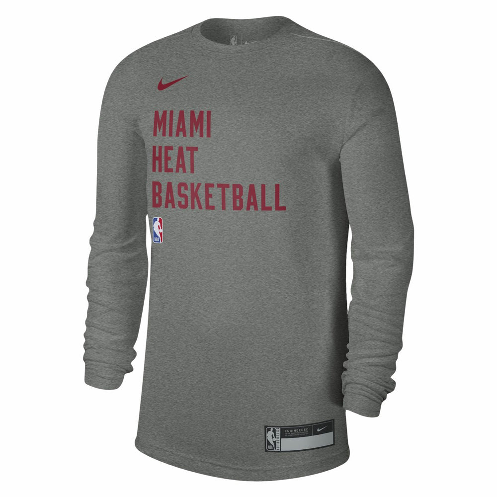 Miami Heat Unisex 2023/24 Legend On-Court Practice Long Sleeve T-Shirt Heather Gray | Nike online