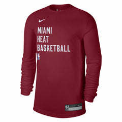 Miami Heat Unisex 2023/24 Legend On-Court Practice Long Sleeve T-Shirt Red | Nike online