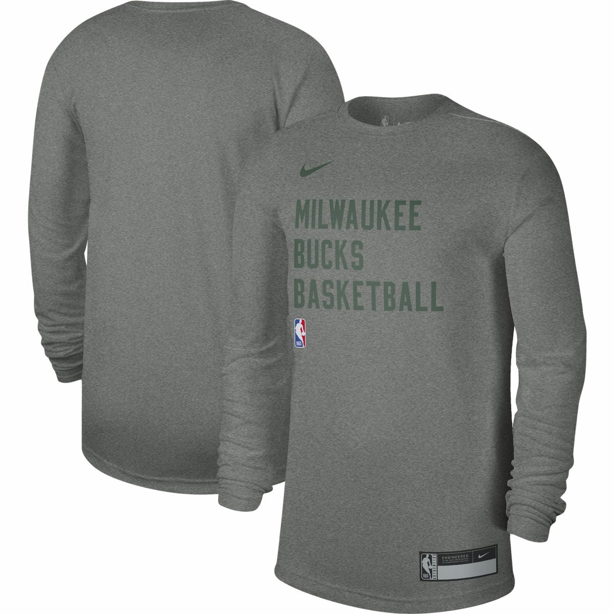 Milwaukee Bucks Unisex 2023/24 Legend On-Court Practice Long Sleeve T-Shirt Heather Gray | Nike Near Me