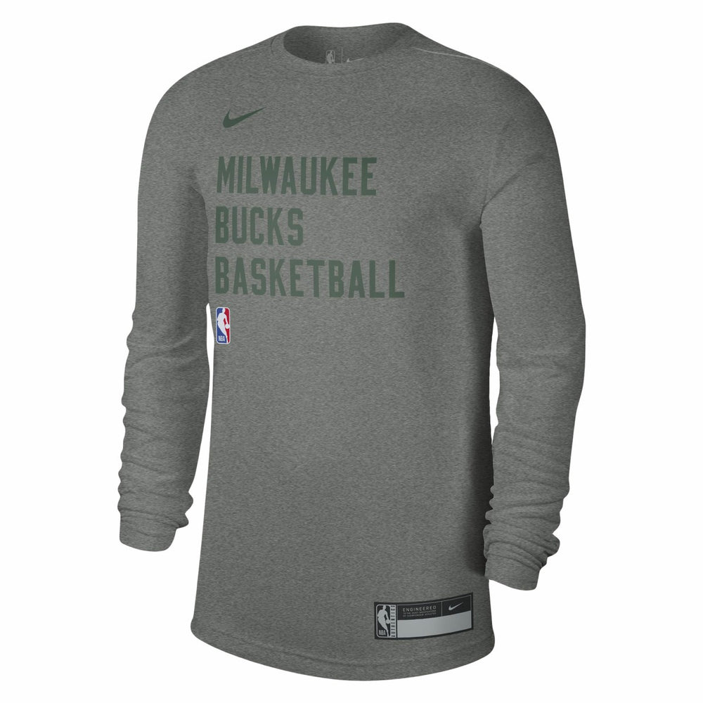 Milwaukee Bucks Unisex 2023/24 Legend On-Court Practice Long Sleeve T-Shirt Heather Gray | Nike Near Me