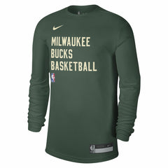 Milwaukee Bucks Unisex 2023/24 Legend On-Court Practice Long Sleeve T-Shirt Hunter Green | Nike Lifestyle