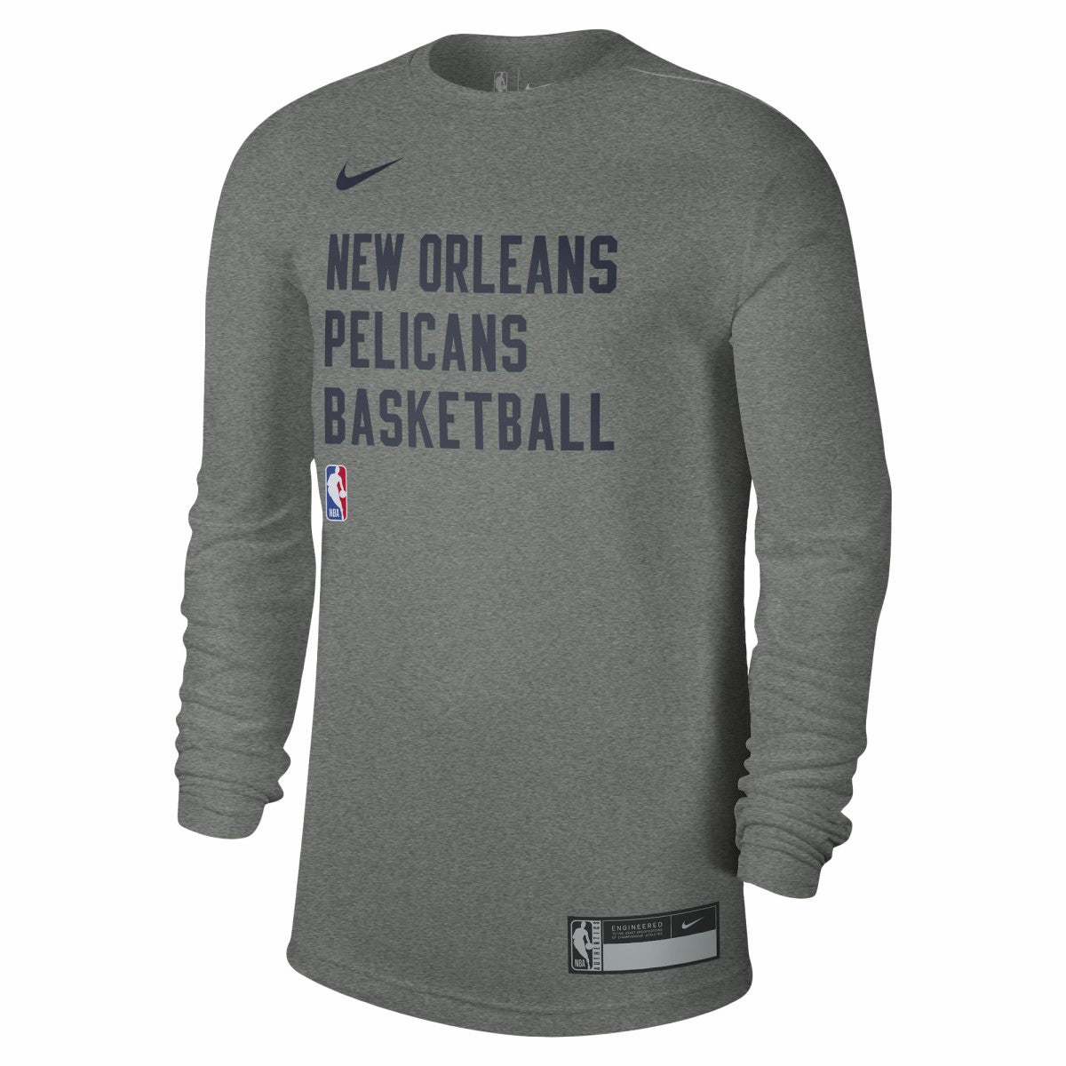 New Orleans Pelicans Unisex 2023/24 Legend On-Court Practice Long Sleeve T-Shirt Heather Gray | Nike Near Me