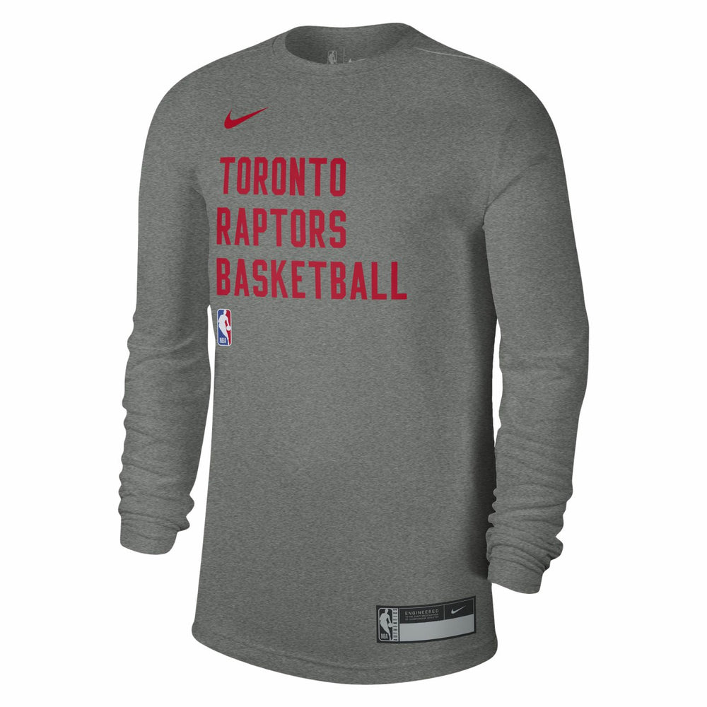 Toronto Raptors Unisex 2023/24 Legend On-Court Practice Long Sleeve T-Shirt Heather Gray | Nike