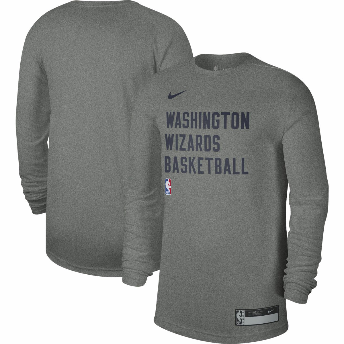 Washington Wizards Unisex 2023/24 Legend On-Court Practice Long Sleeve T-Shirt Heather Gray | Nike Near Me