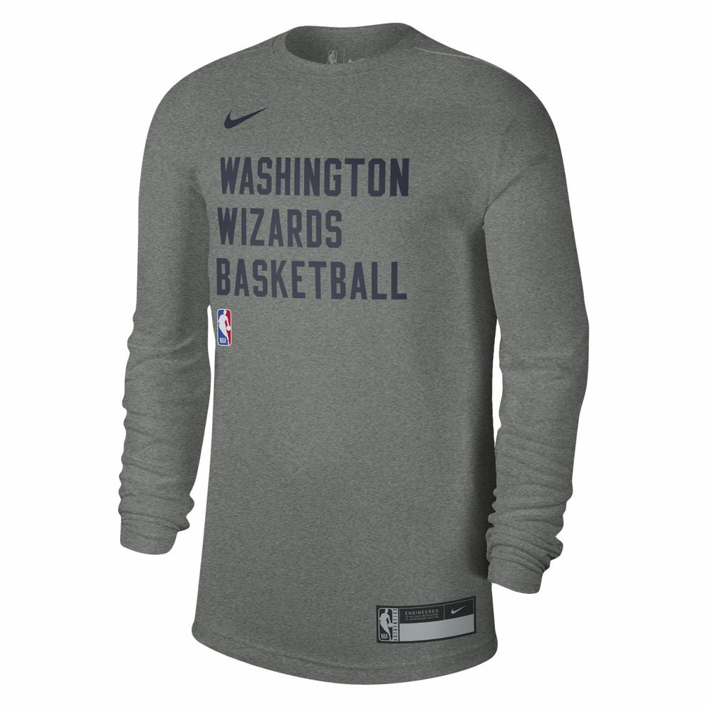 Washington Wizards Unisex 2023/24 Legend On-Court Practice Long Sleeve T-Shirt Heather Gray | Nike Near Me