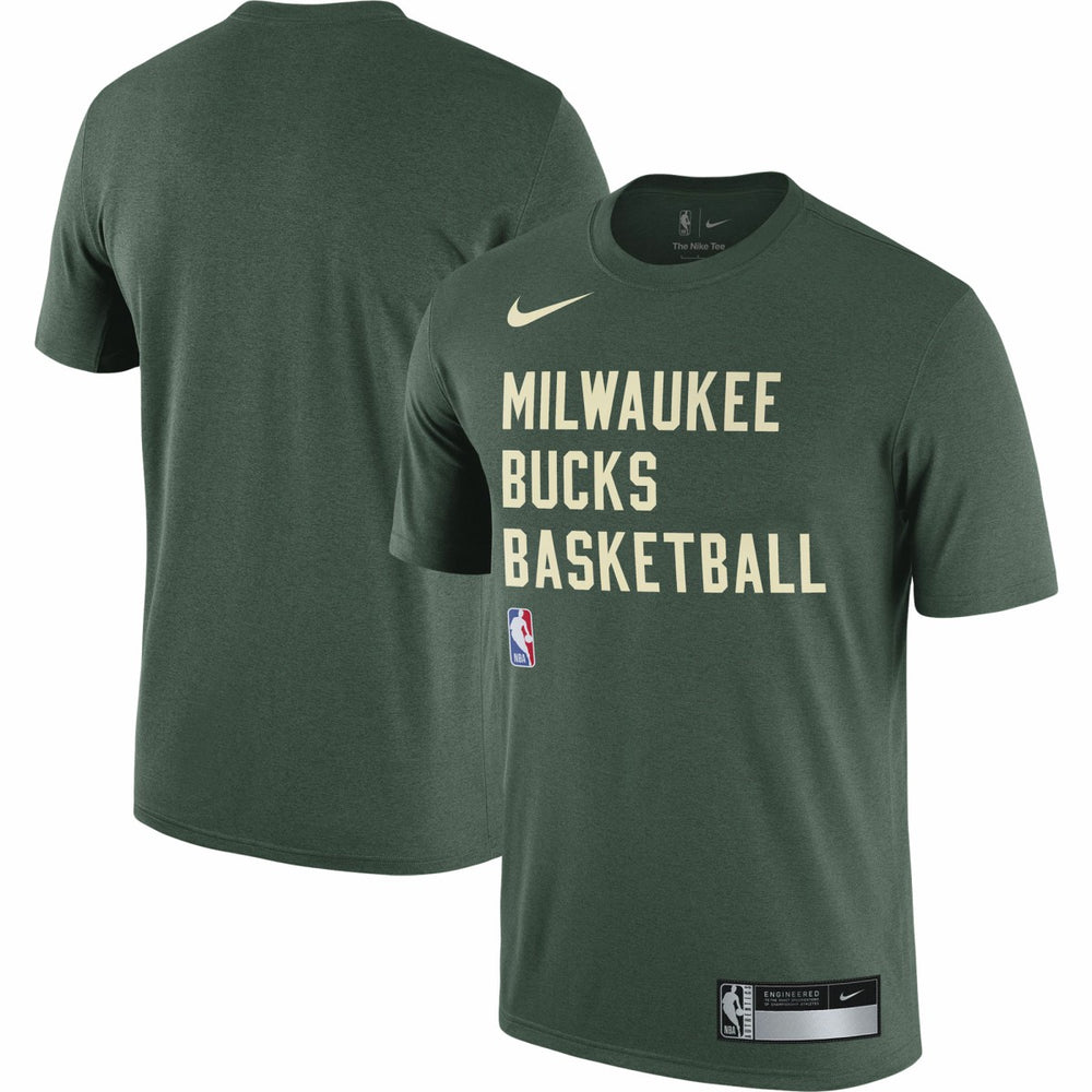 Milwaukee Bucks 2023/24 Sideline Legend Performance Practice T-Shirt Hunter Green | Nike