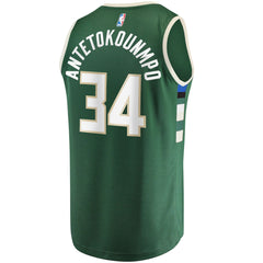 Giannis Antetokounmpo Milwaukee Bucks Big & Tall Fast Break Player Jersey Hunter Green Icon Edition | Fanatics online