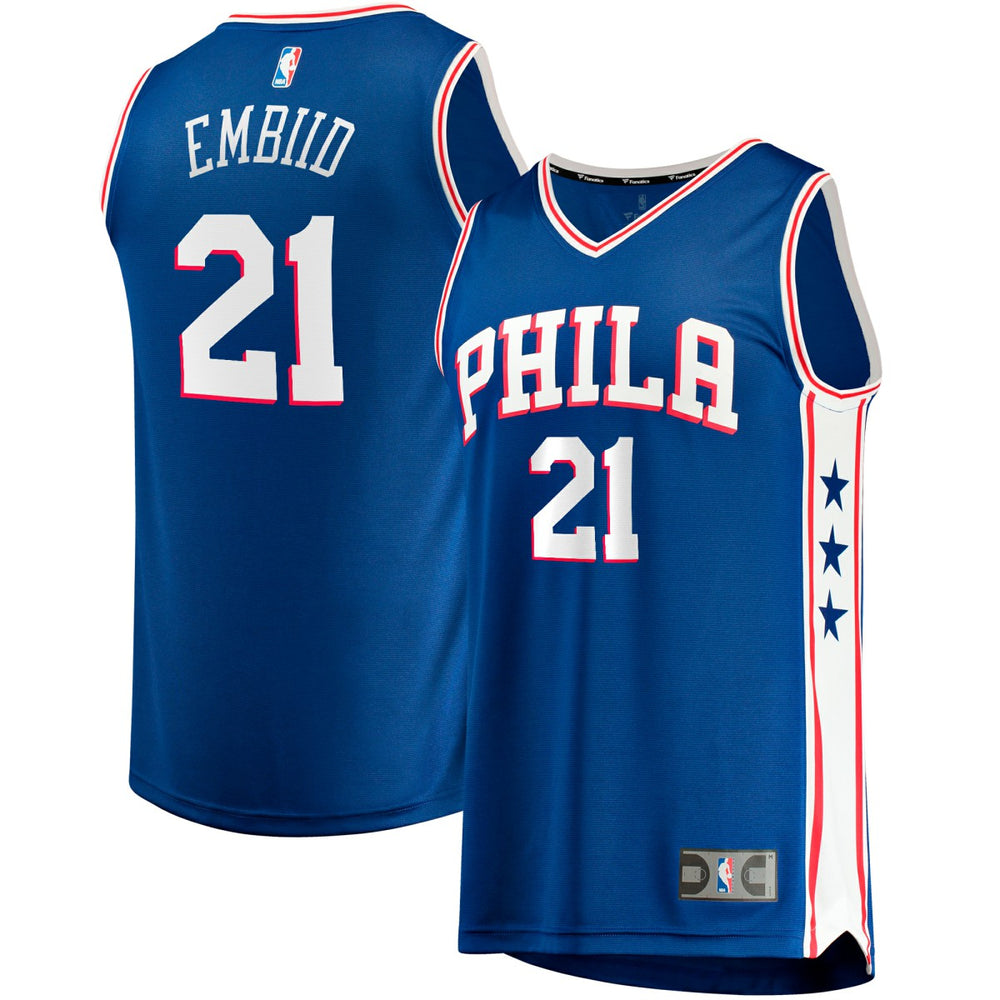 Joel Embiid Philadelphia 76ers Big & Tall Fast Break Player Jersey Royal Icon Edition | Fanatics