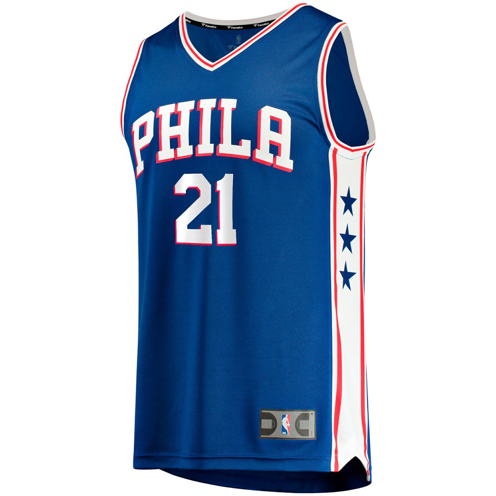 Joel Embiid Philadelphia 76ers Big & Tall Fast Break Player Jersey Royal Icon Edition | Fanatics