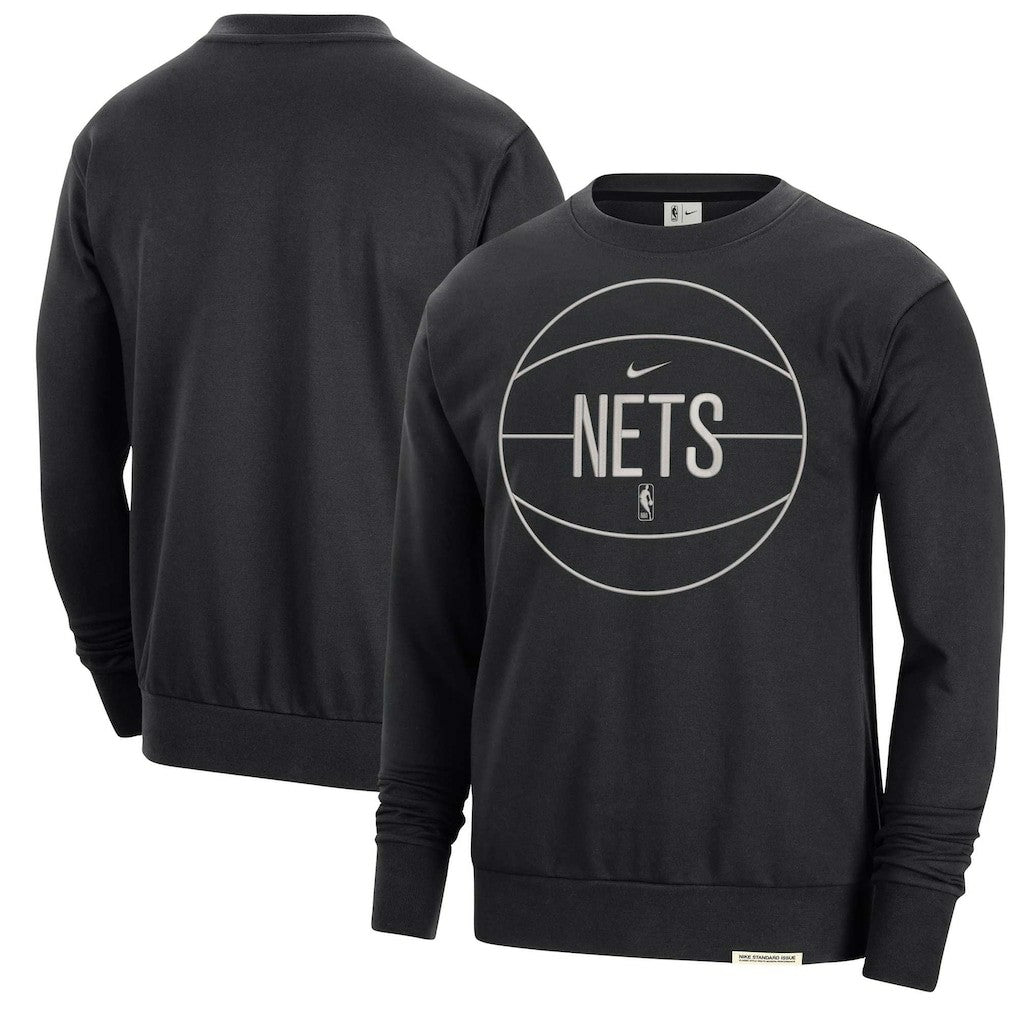 Brooklyn Nets 2023/24 Authentic Standard Issue Travel Performance Pullover Sweatshirt Black | Nike online