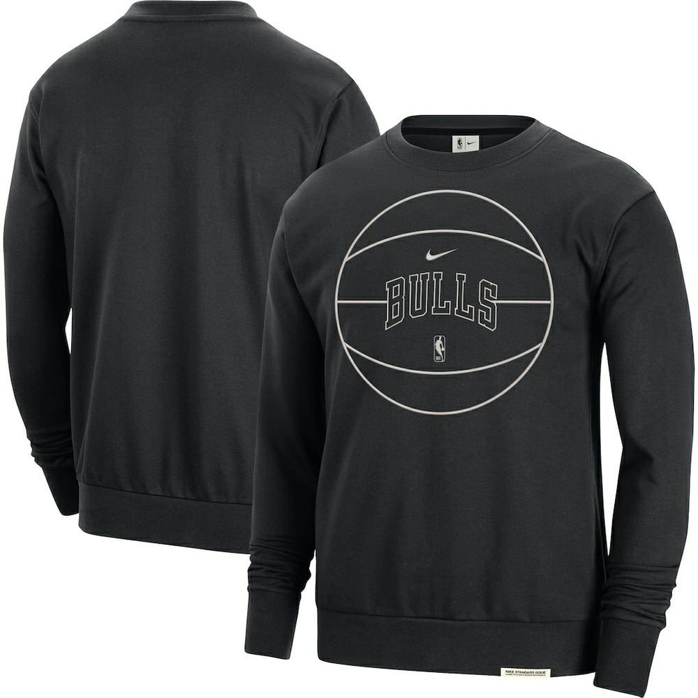 Chicago Bulls 2023/24 Authentic Standard Issue Travel Performance Pullover Sweatshirt Black | Nike discount