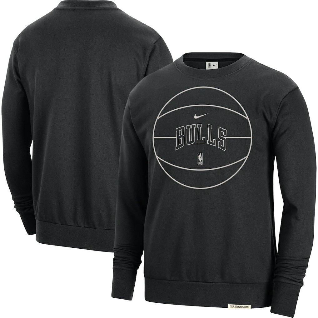 Chicago Bulls 2023/24 Authentic Standard Issue Travel Performance Pullover Sweatshirt Black | Nike discount