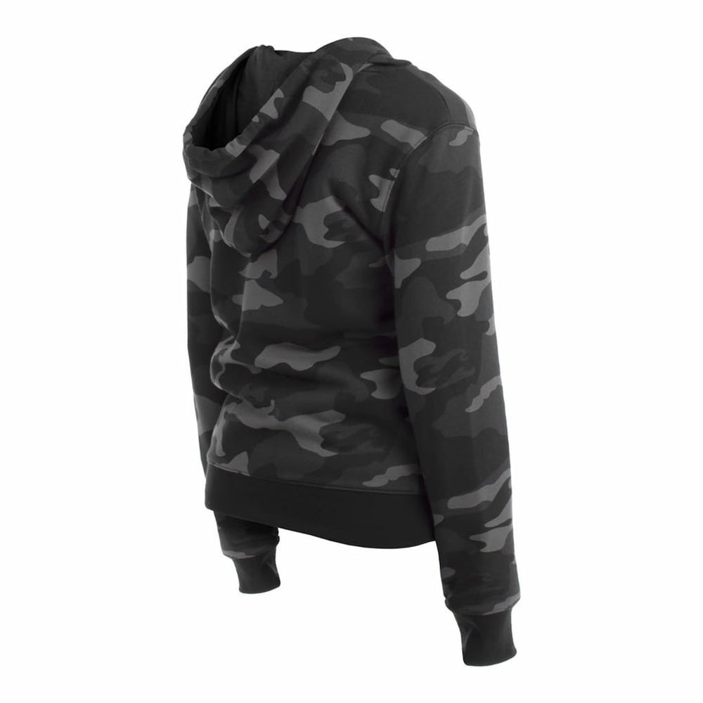 Las Vegas Raiders New Era Women's Camo Full-Zip Hoodie Black