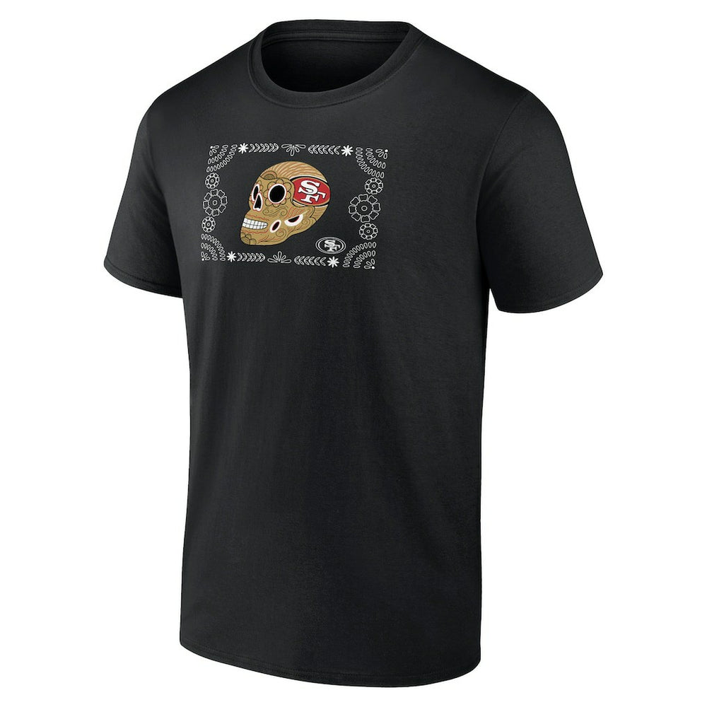 San Francisco 49ers Sugar Skull T-Shirt Black