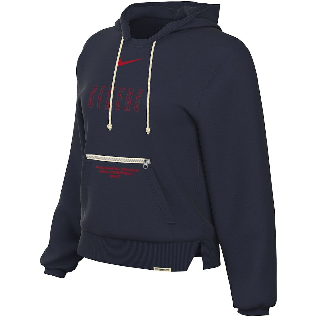 Philadelphia 76ers Women's Courtside Standard Issue Performance Pullover Hoodie Navy | Nike outlet