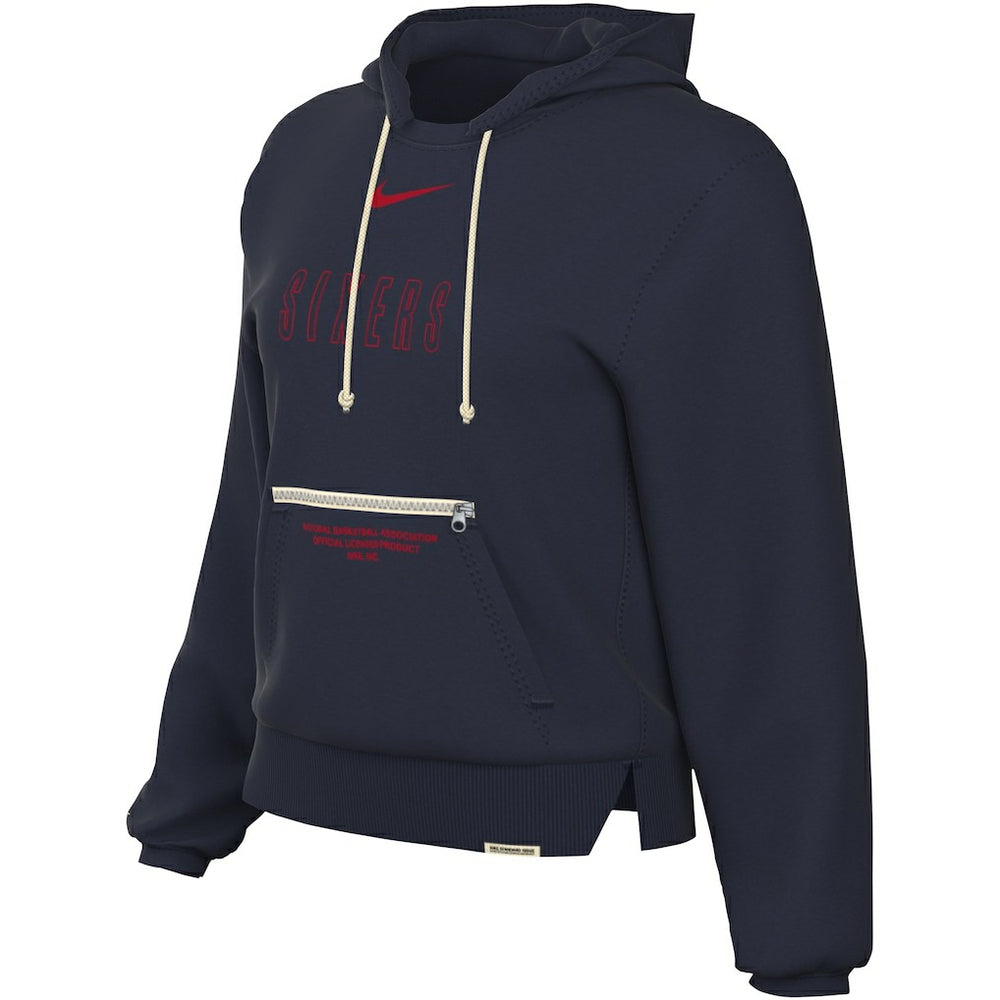 Philadelphia 76ers Women's Courtside Standard Issue Performance Pullover Hoodie Navy | Nike outlet