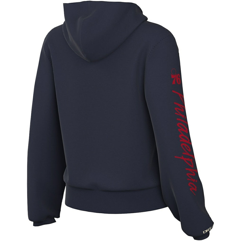 Philadelphia 76ers Women's Courtside Standard Issue Performance Pullover Hoodie Navy | Nike outlet