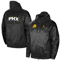 Phoenix Suns Jordan Brand Authentic Statement Edition Full-Zip Windbreaker Black