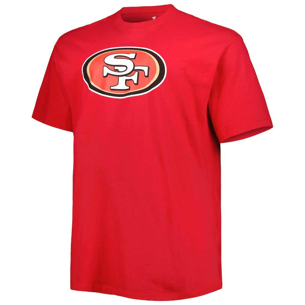 Fanatics Christian McCaffrey San Francisco 49ers Big & Tall Player Name & Number T-Shirt Scarlet