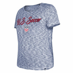 USWNT 5th & Ocean by New Era Women's Active Space Dye Jersey T-Shirt Navy - New Era Discount
