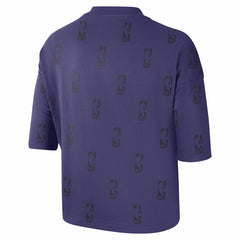 Phoenix Suns Women's Allover NBA Logo Boxy T-Shirt Purple | Nike outlet
